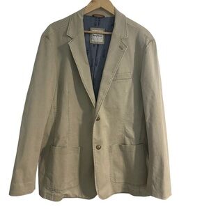 Tommy Bahama Sea Glass Blazer XLarge Khaki Hula Girl Interior Classic GUC READ